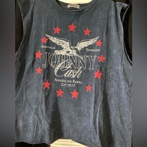 Free People Johnny Cash muscle tee worn once